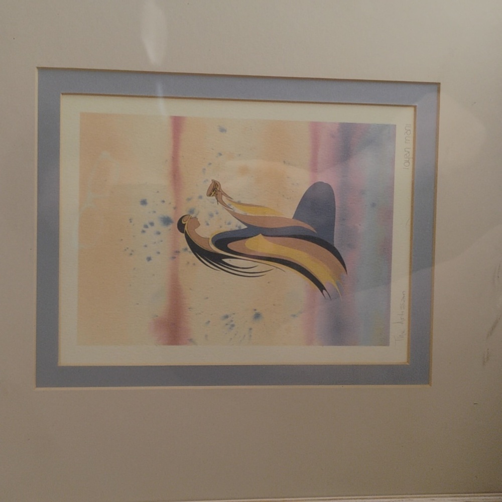 The Artisan Maxine Noel,  Sioux Artist loyan Mani Framed Work